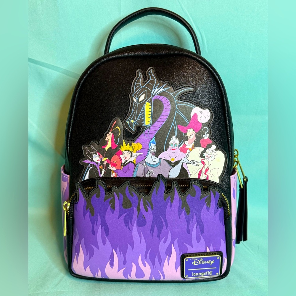 Loungefly x Disney Villains Shimmer NWOTs Backpack